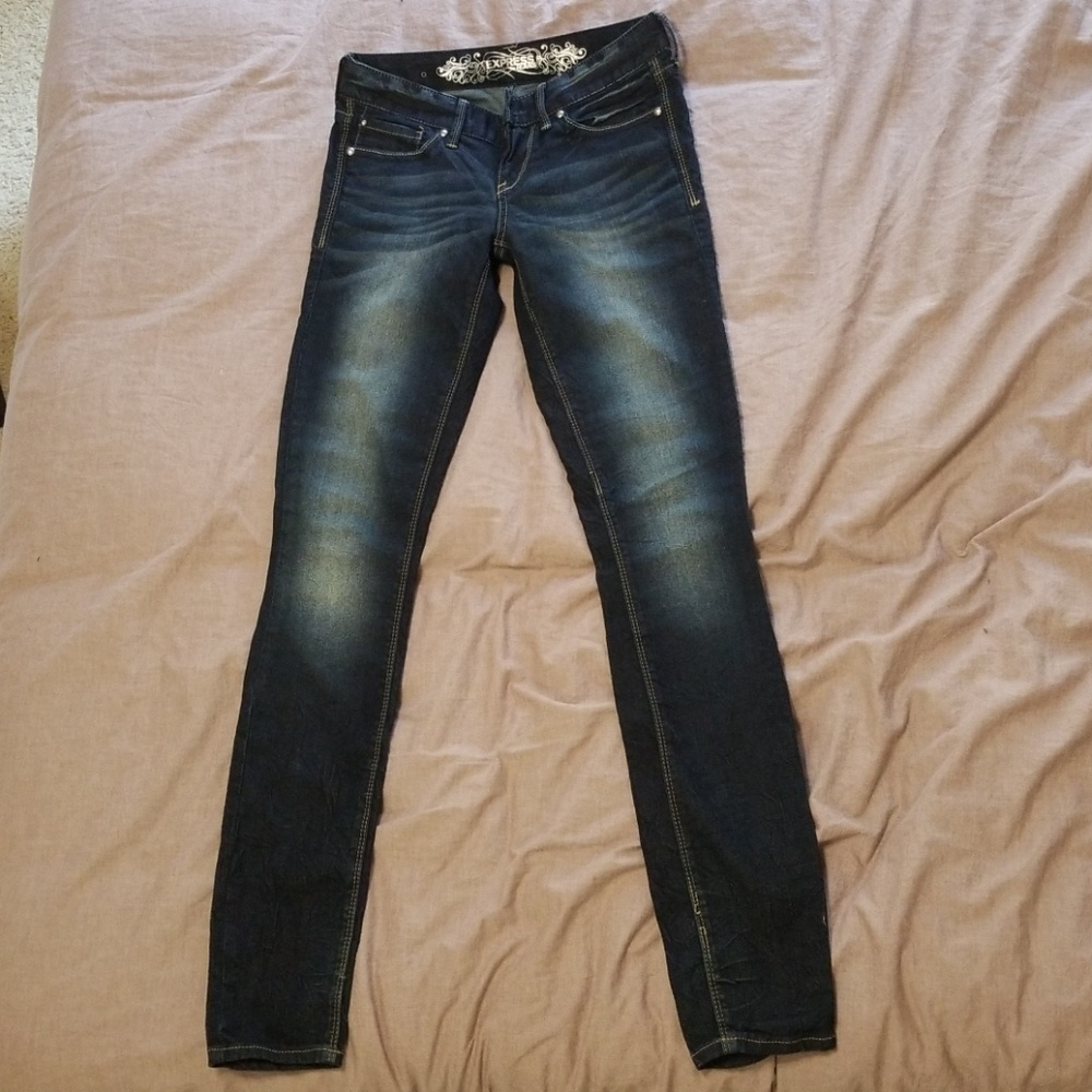 Lowrise Denim Skinny Jean Leggings